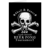 Skull & Bone Beer Pong Card