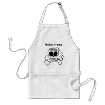 Skull Bride Apron