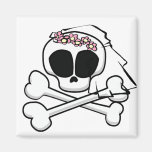 Skull Bride Gifts Fridge Magnets