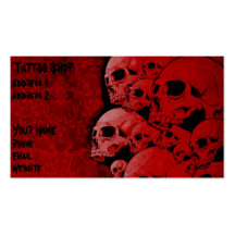 skull business card
