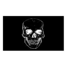skull business card template