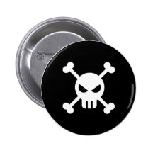 Skull Button Badge