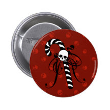 Skull Candy Cane Pins