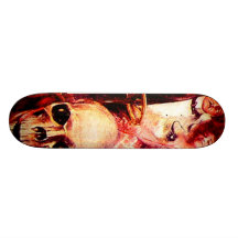 Skull Car Lovers Death Ride Vintage Art Wall Board Skateboard Decks