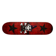 Skull, Crossbones, and Cat Skate Boards