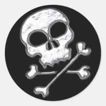 SKULL & CROSSBONES STICKERS