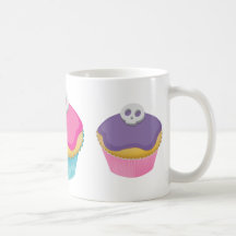 Skull Cupcake x3 - Mug