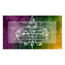 Skull Fleur De Lis Business Card Templates