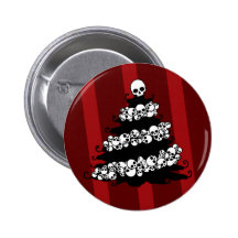 Skull Garland Christmas Tree Buttons