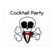 Skull Groom Fully Customisable Postcards