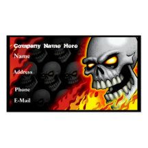 Skull Head Business Card Customisable