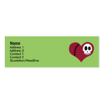 Skull Heart Profile Cards Business Card