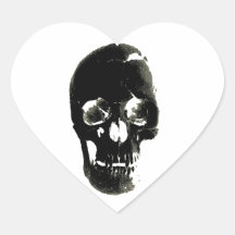 Skull Heart Stickers