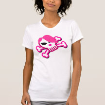 Skull in Emo style with pink hair Shirt