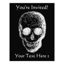 Skull, in White. Announcement