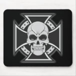 Skull & Iron Cross: Vector Drawing: Mouse Pads