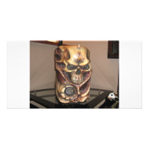Skull pc case photo card