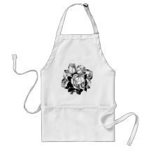 Skull Roses Aprons
