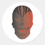 Skull Tattoo Round Sticker