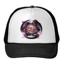 skull tattoo trucker hat