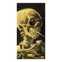 Skull with Burning Cigarette by Vincent van Gogh Personalised Photo Card