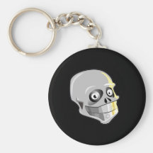 Skull With Sparkling Teeth Key Chains