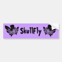 Skullfly Bumper Sticker