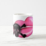 Skulls and lips mug