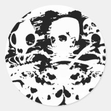 skulls and skeletons sticker