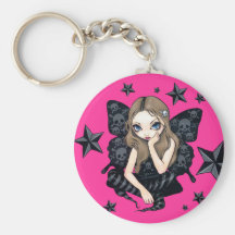 "Skulls and Stars" Keychain