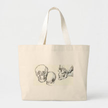 skulls canvas bag