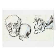 skulls greeting card