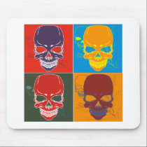 Skulls in Colour mousepads