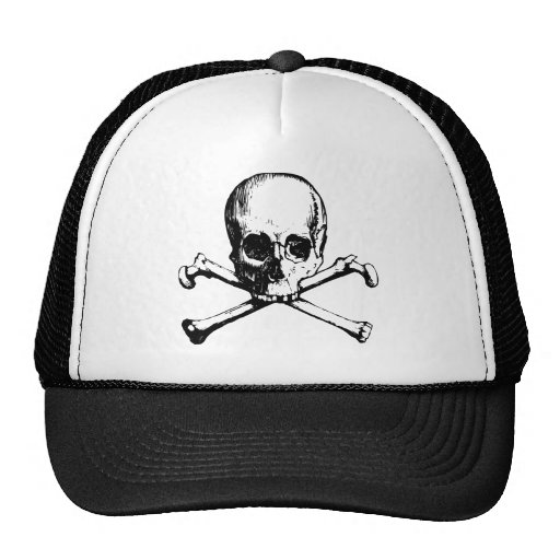 skulls trucker hat