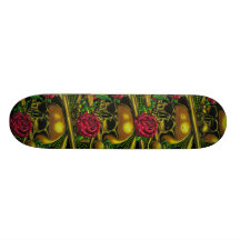 Skulls, Webs, and Roses Skateboard