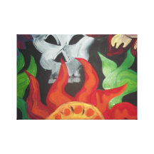 Skulls Wild Bloomers Canvas Prints