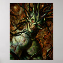 Skully Tentacle Head Posters