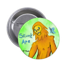 Skunk Ape Button