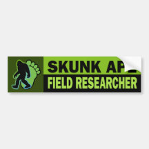 Skunk Ape Field Researcher Bumper Stickers