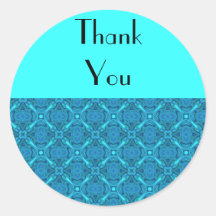 Sky Blue Geometric Sticker