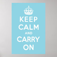 Sky Blue Poster