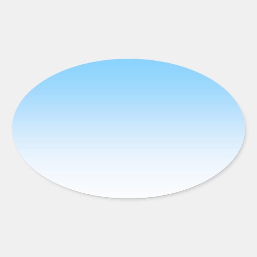 sky blue white ombre oval sticker zazzle sky blue white ombre oval sticker zazzle