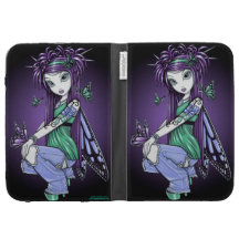 Sky Butterfly Fairy Rose Tattoo Kindle Case