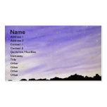 Sky Mountain Night Background Business Card Templates
