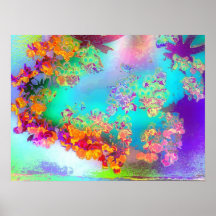 sky of flowers print