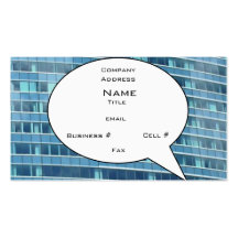 Sky Reflections Bubble Card (Gothic Light) Business Card Templates