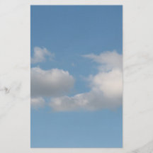 Sky with Clouds. Flyer Design