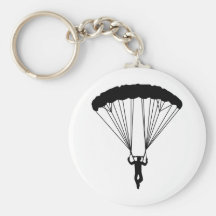 skydiver silhouette keychain