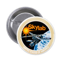 Skylab mission patch button