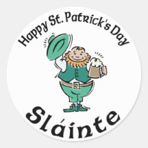 Slainte Gifts Round Stickers